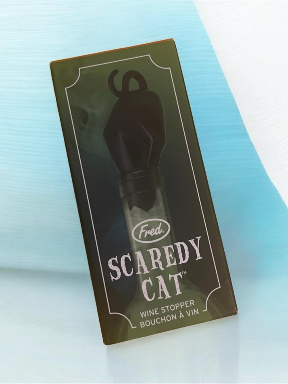 Fred Boo Kitty Acrylic Stopper - Black